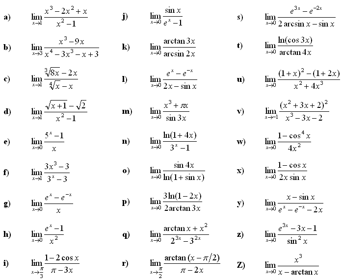Limit of a function - Exercise 7